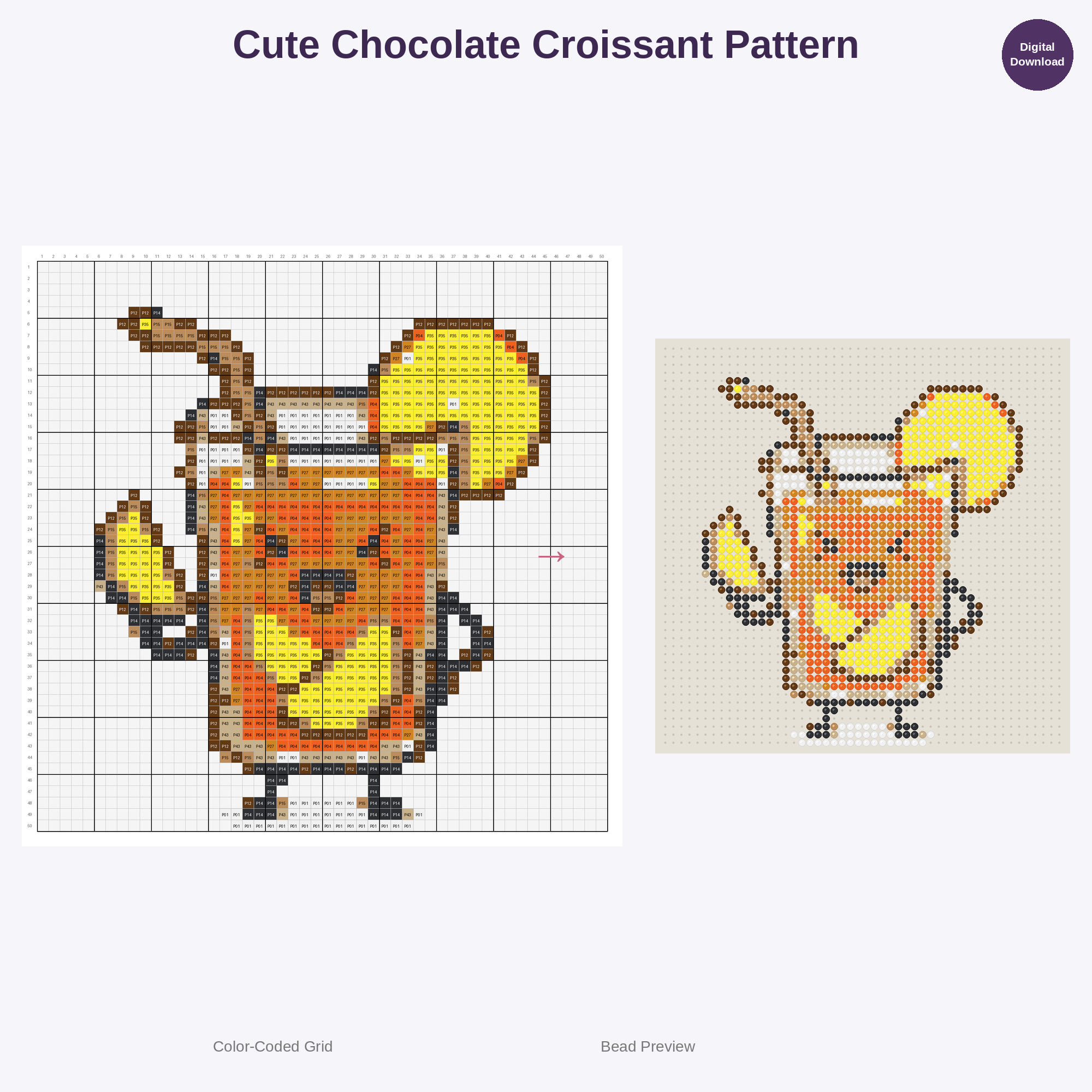 Sweet Brews & Treats Perler Bead Patterns Bundle, 48 Designs (PDF Digital Download)