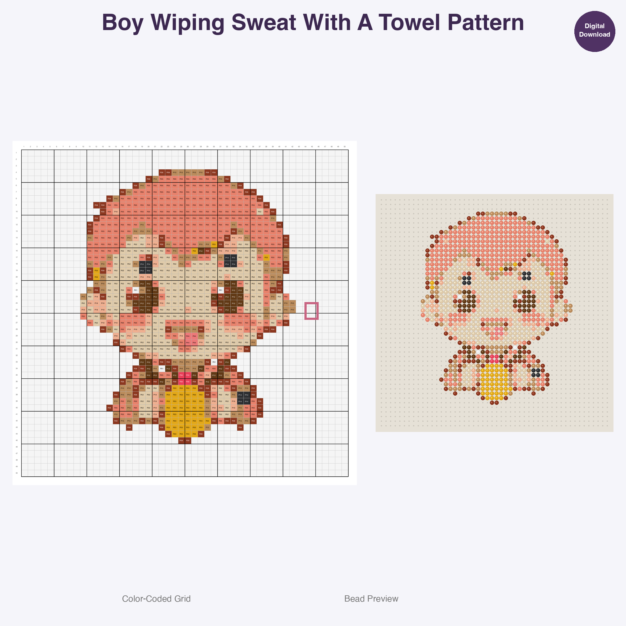 Cute Kids Table Tennis Perler Bead Patterns Bundle, 48 Designs (PDF Digital Download)