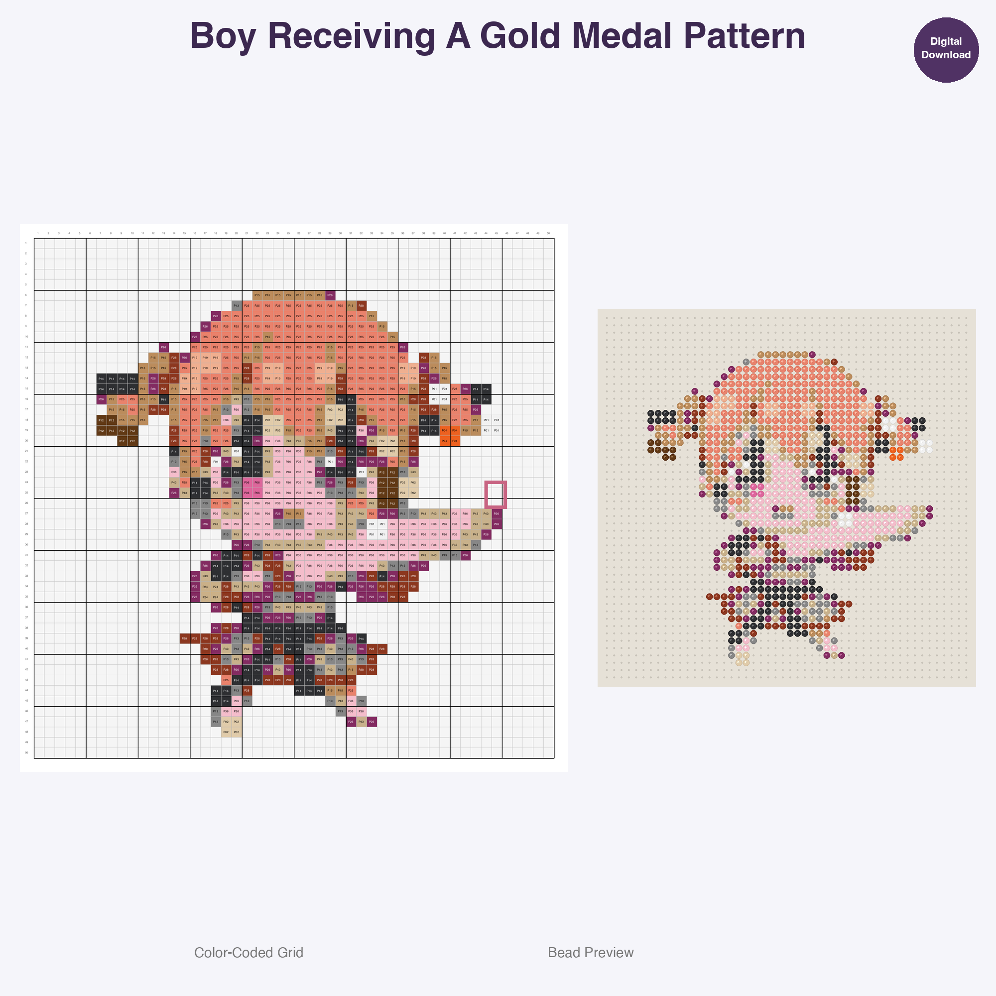 Cute Kids Table Tennis Perler Bead Patterns Bundle, 48 Designs (PDF Digital Download)