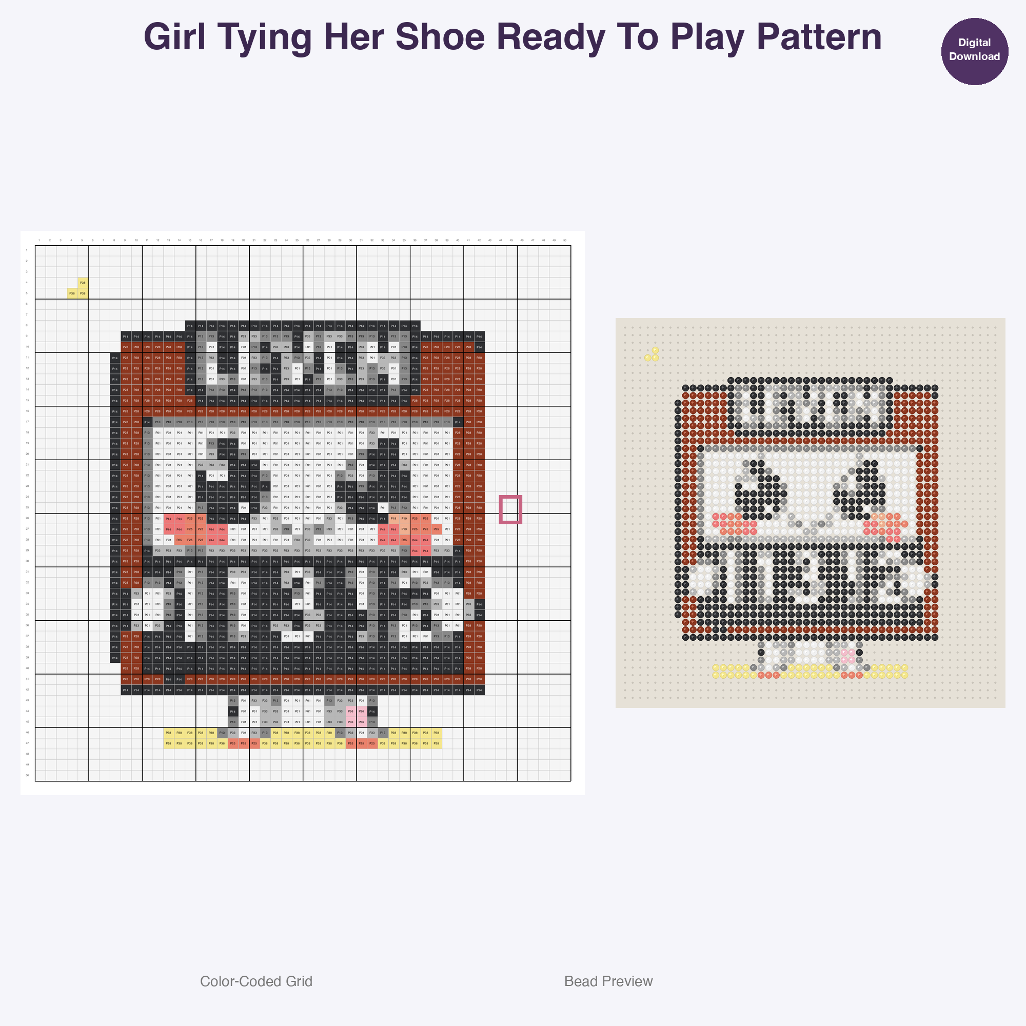 Cute Kids Table Tennis Perler Bead Patterns Bundle, 48 Designs (PDF Digital Download)