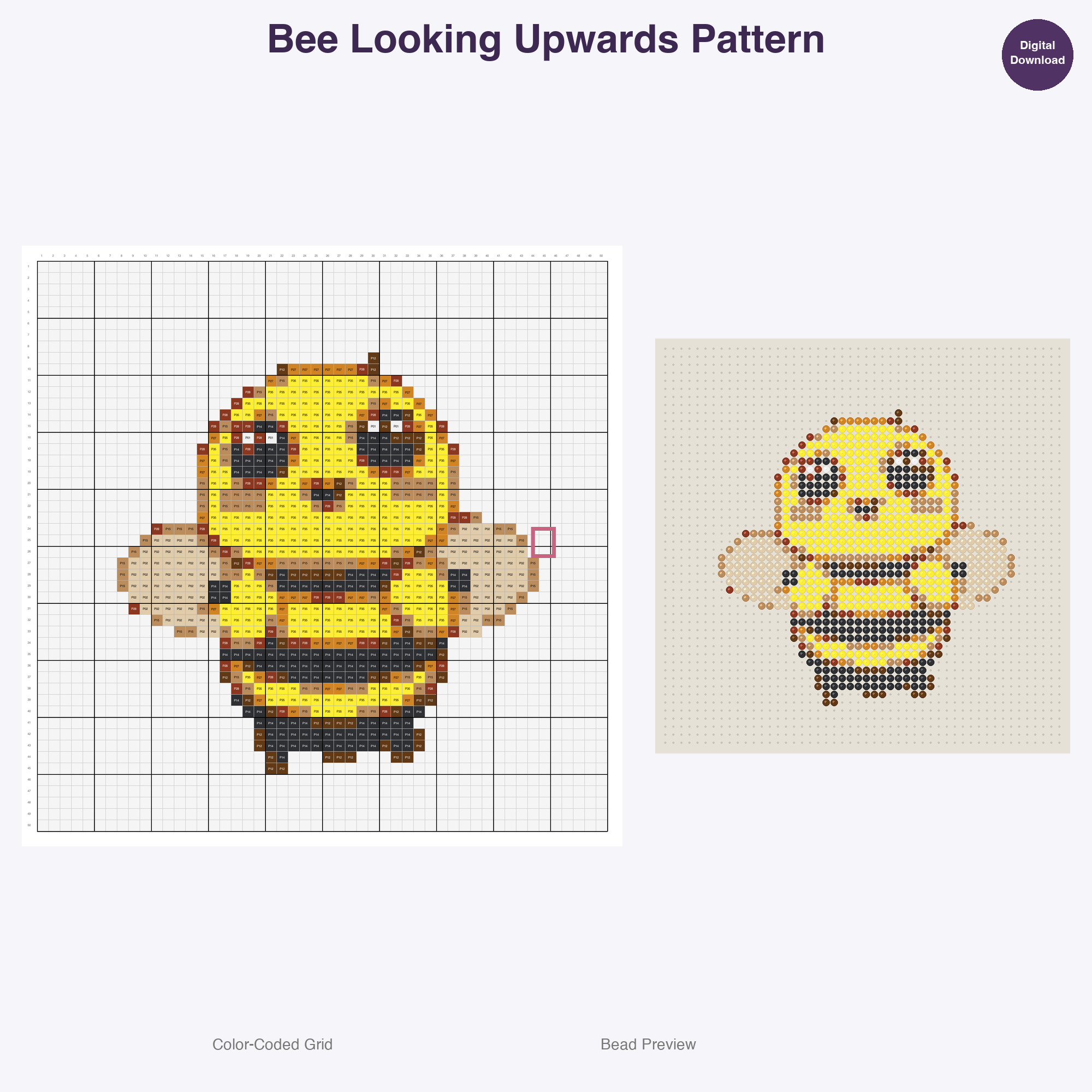 Tiny Terrarium Friends Perler Bead Patterns, 48 Designs x 3 Grid Sizes (29x29 + 50x50 + 128x128), Fuse Bead PDF Digital Download