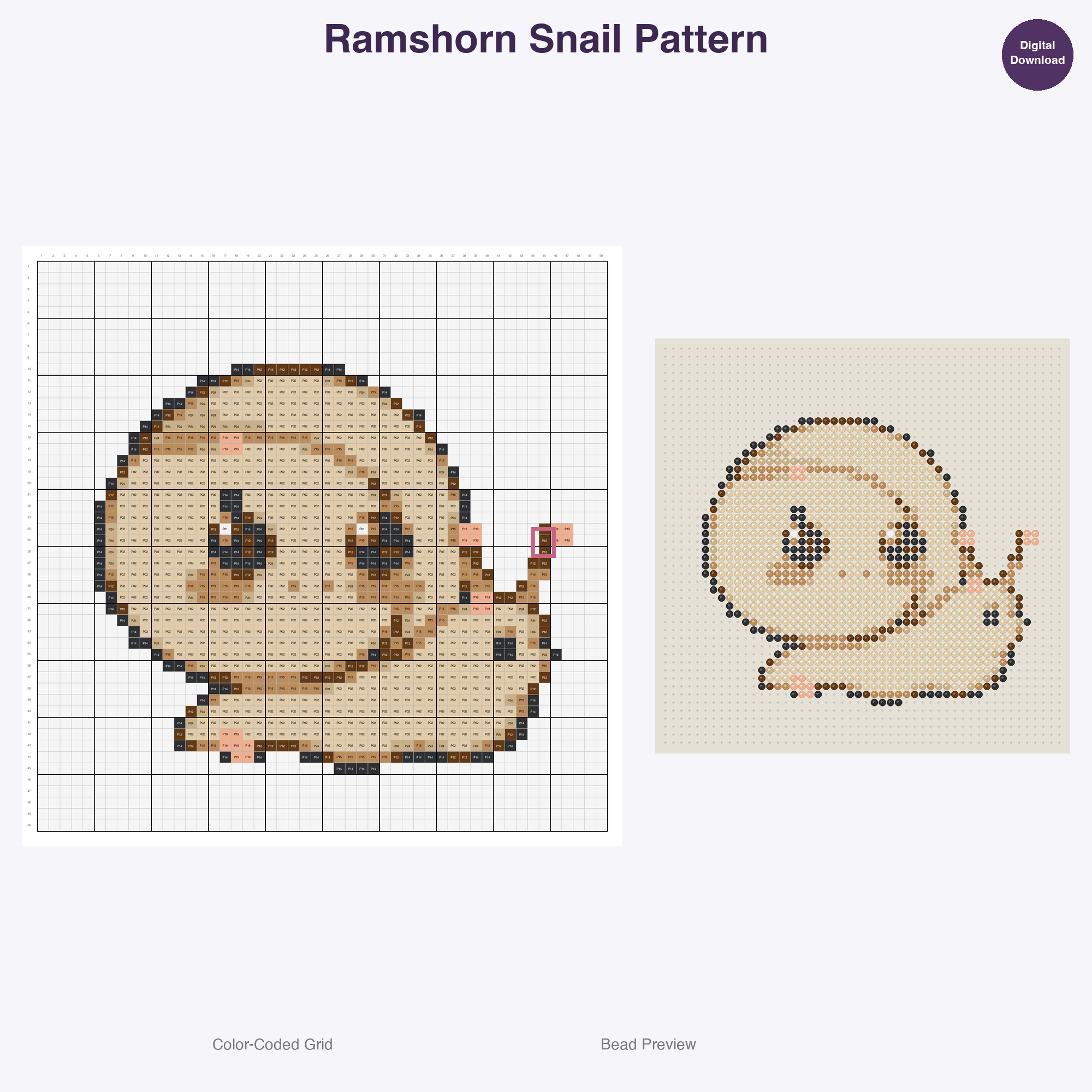 Tiny Terrarium Friends Perler Bead Patterns, 48 Designs x 3 Grid Sizes (29x29 + 50x50 + 128x128), Fuse Bead PDF Digital Download