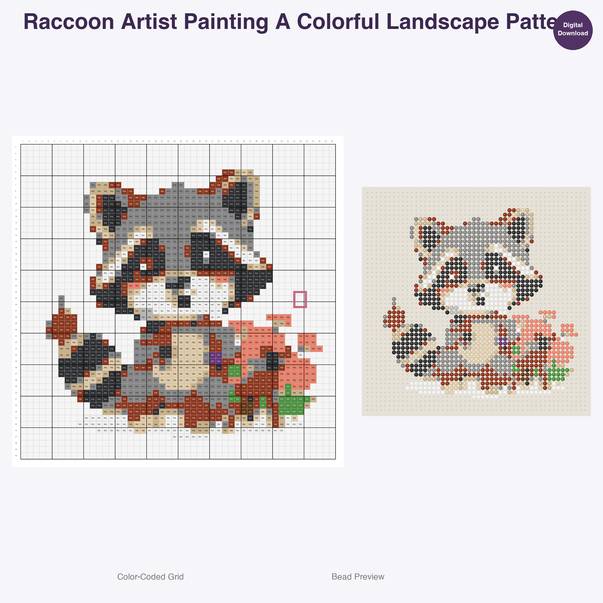 Whimsical Critter Crew Perler Bead Patterns Bundle, 48 Designs (PDF Digital Download)