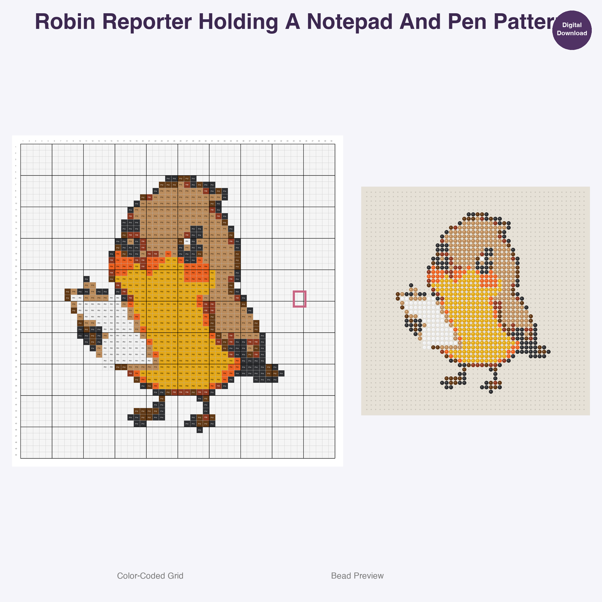 Whimsical Critter Crew Perler Bead Patterns Bundle, 48 Designs (PDF Digital Download)