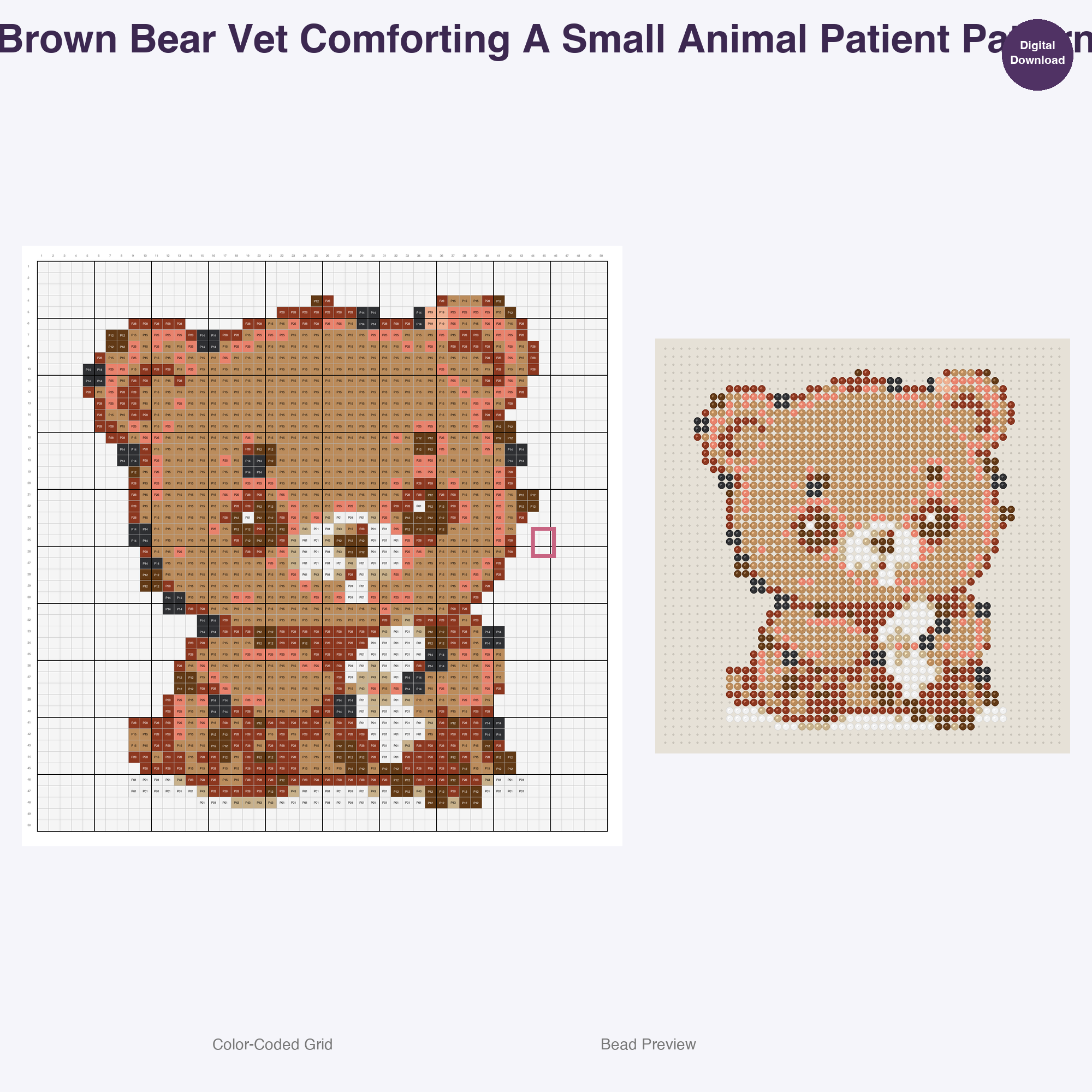 Whimsical Critter Crew Perler Bead Patterns Bundle, 48 Designs (PDF Digital Download)