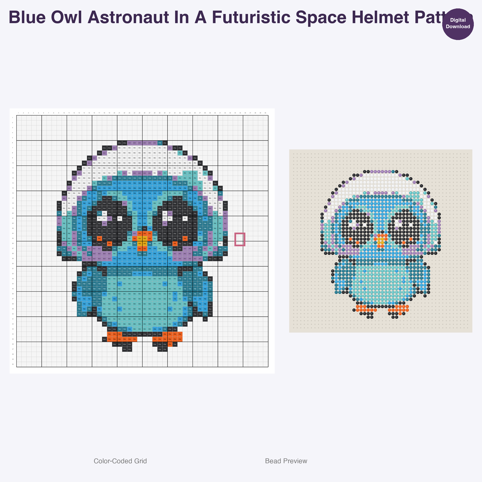 Whimsical Critter Crew Perler Bead Patterns Bundle, 48 Designs (PDF Digital Download)