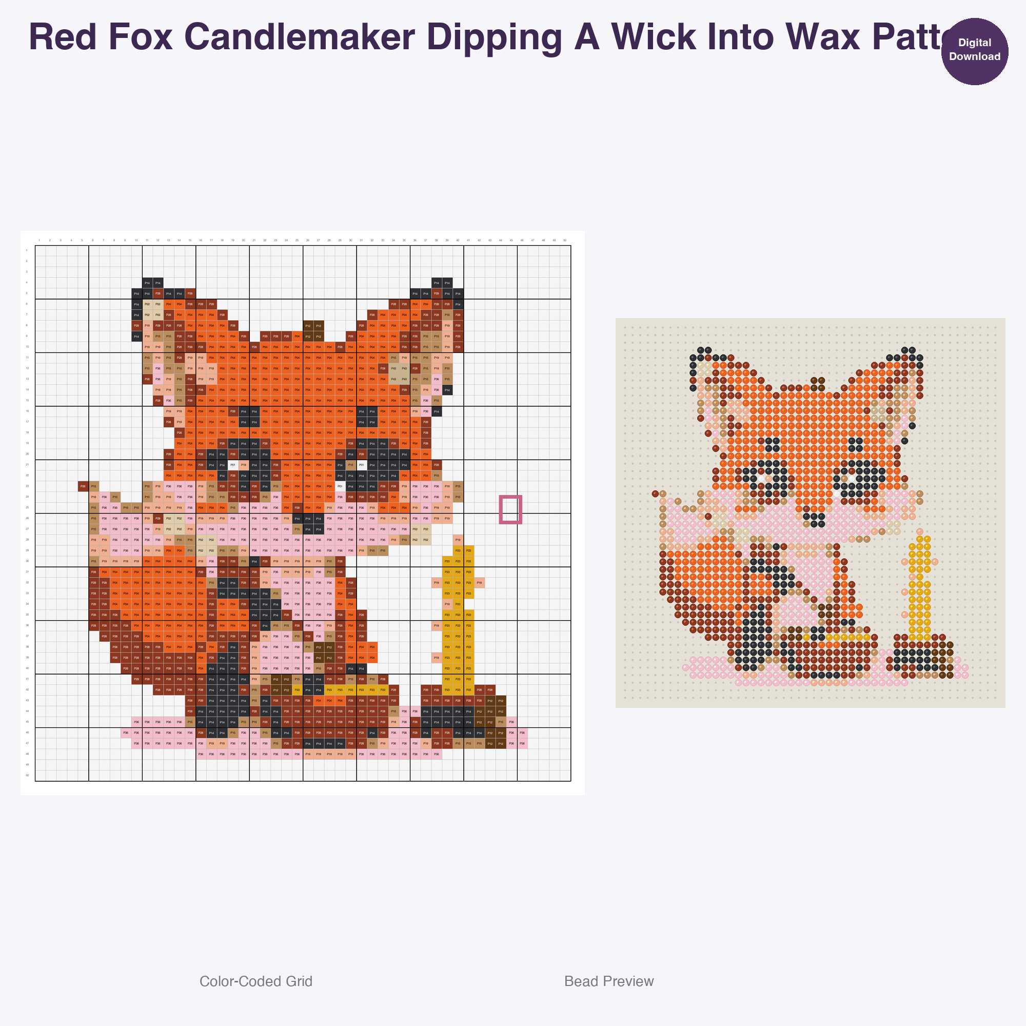 Whimsical Critter Crew Perler Bead Patterns Bundle, 48 Designs (PDF Digital Download)