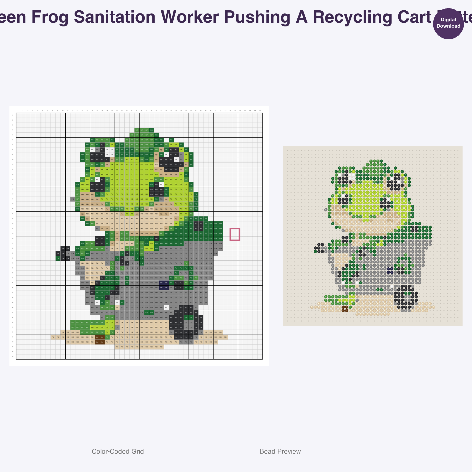 Whimsical Critter Crew Perler Bead Patterns Bundle, 48 Designs (PDF Digital Download)