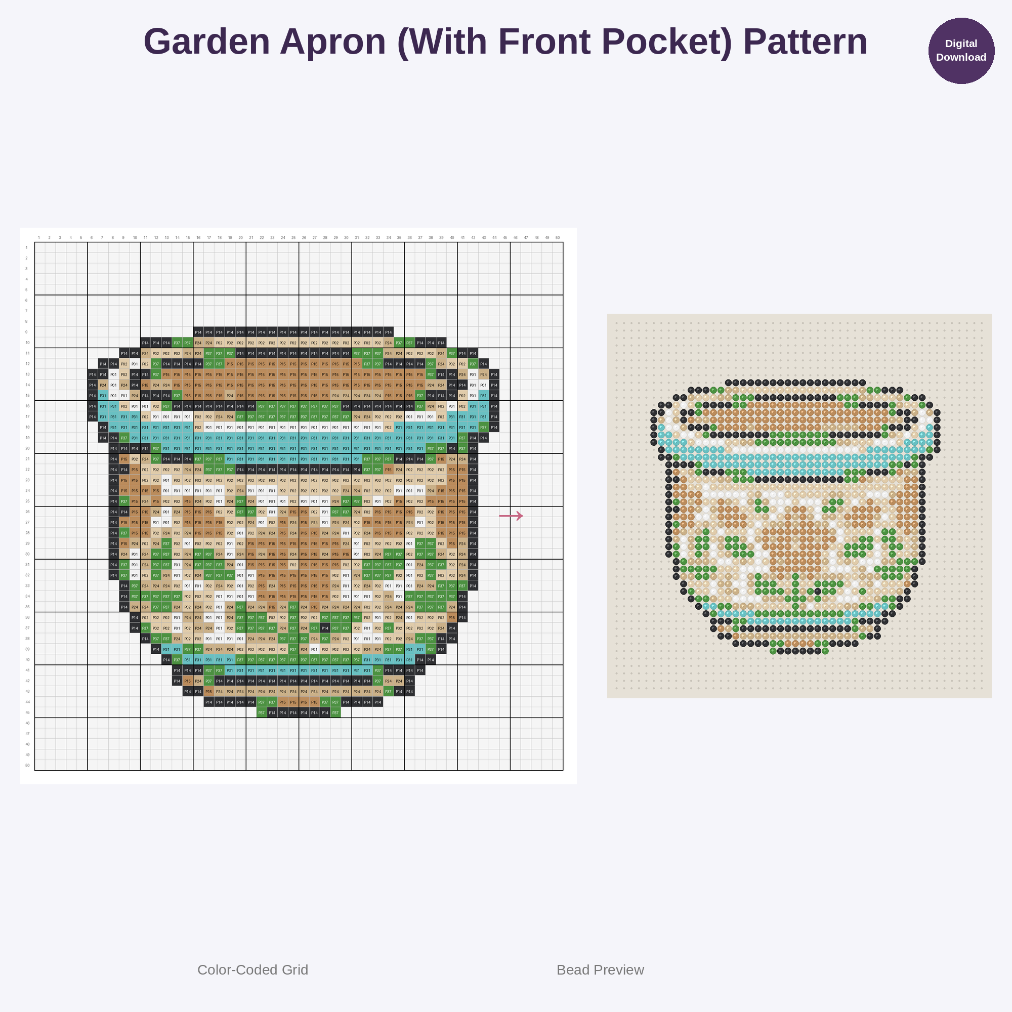 Whimsical Potting Shed & Garden Tools Perler Bead Patterns Bundle, 48 Designs (PDF Digital Download)