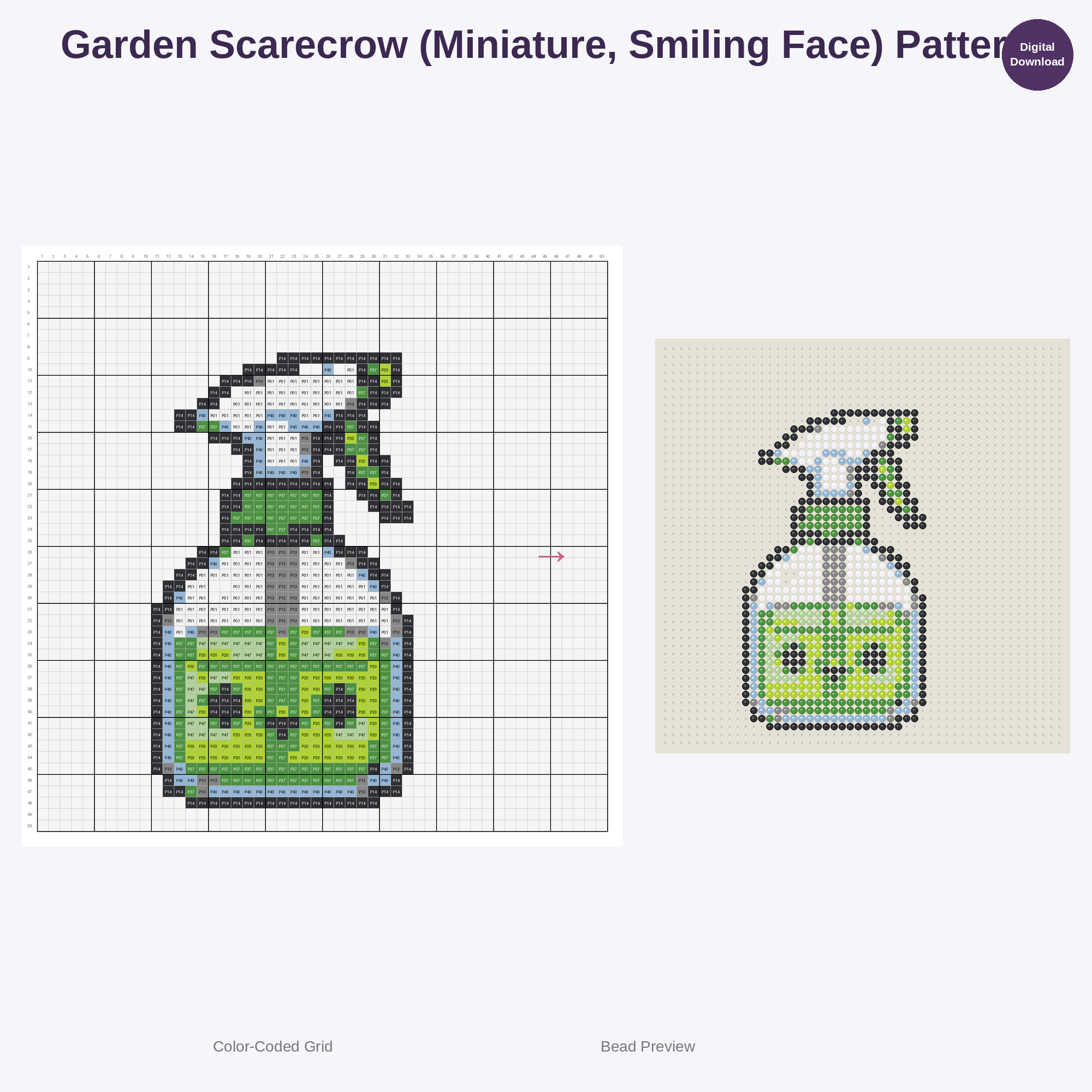 Whimsical Potting Shed & Garden Tools Perler Bead Patterns Bundle, 48 Designs (PDF Digital Download)