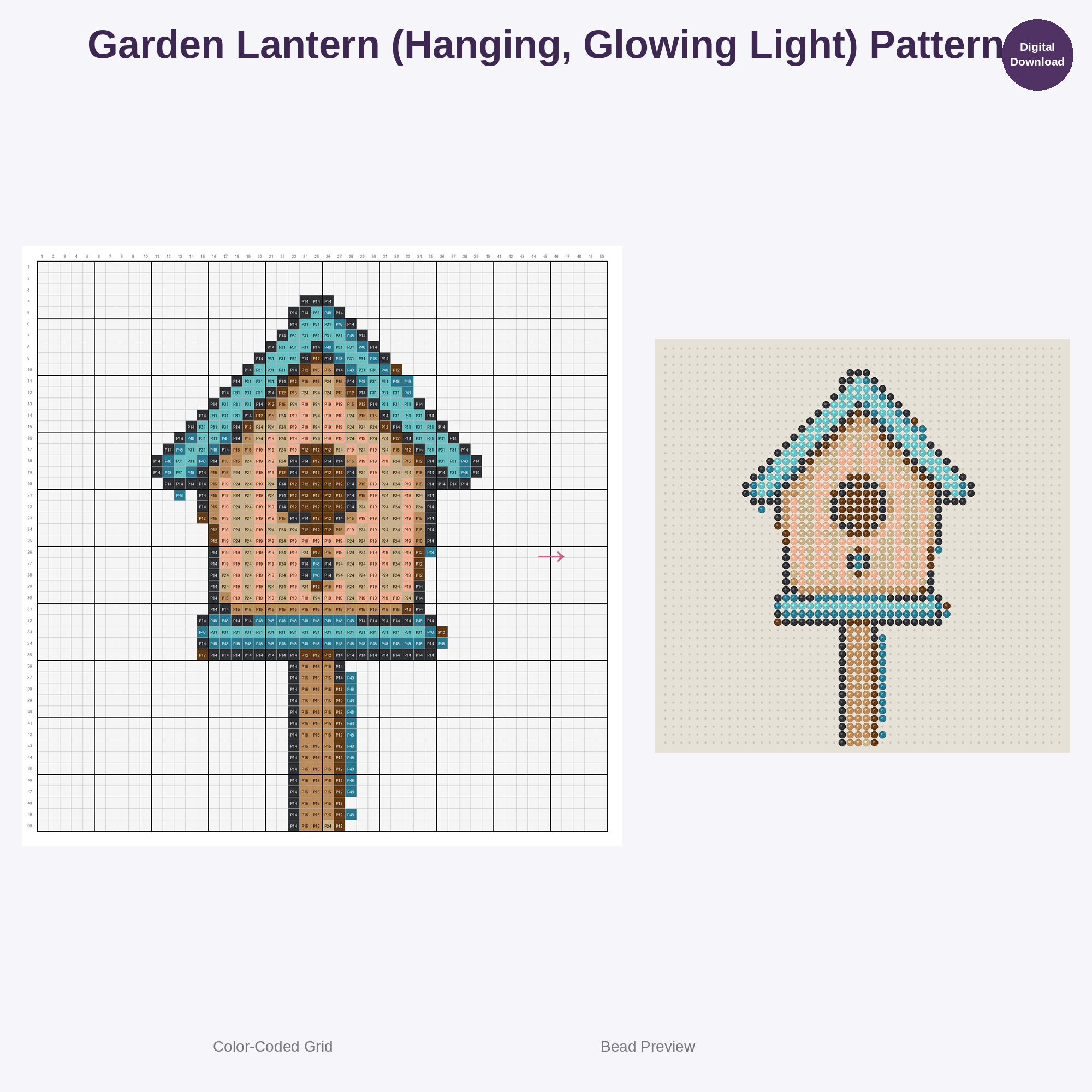 Whimsical Potting Shed & Garden Tools Perler Bead Patterns Bundle, 48 Designs (PDF Digital Download)