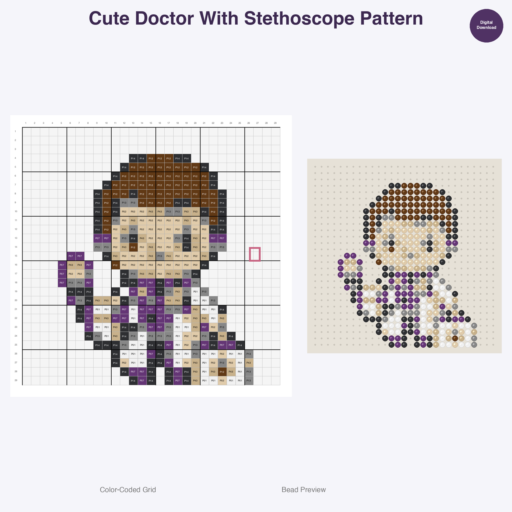 Professions Perler Bead Patterns Bundle, 48 Designs (PDF Digital Download)