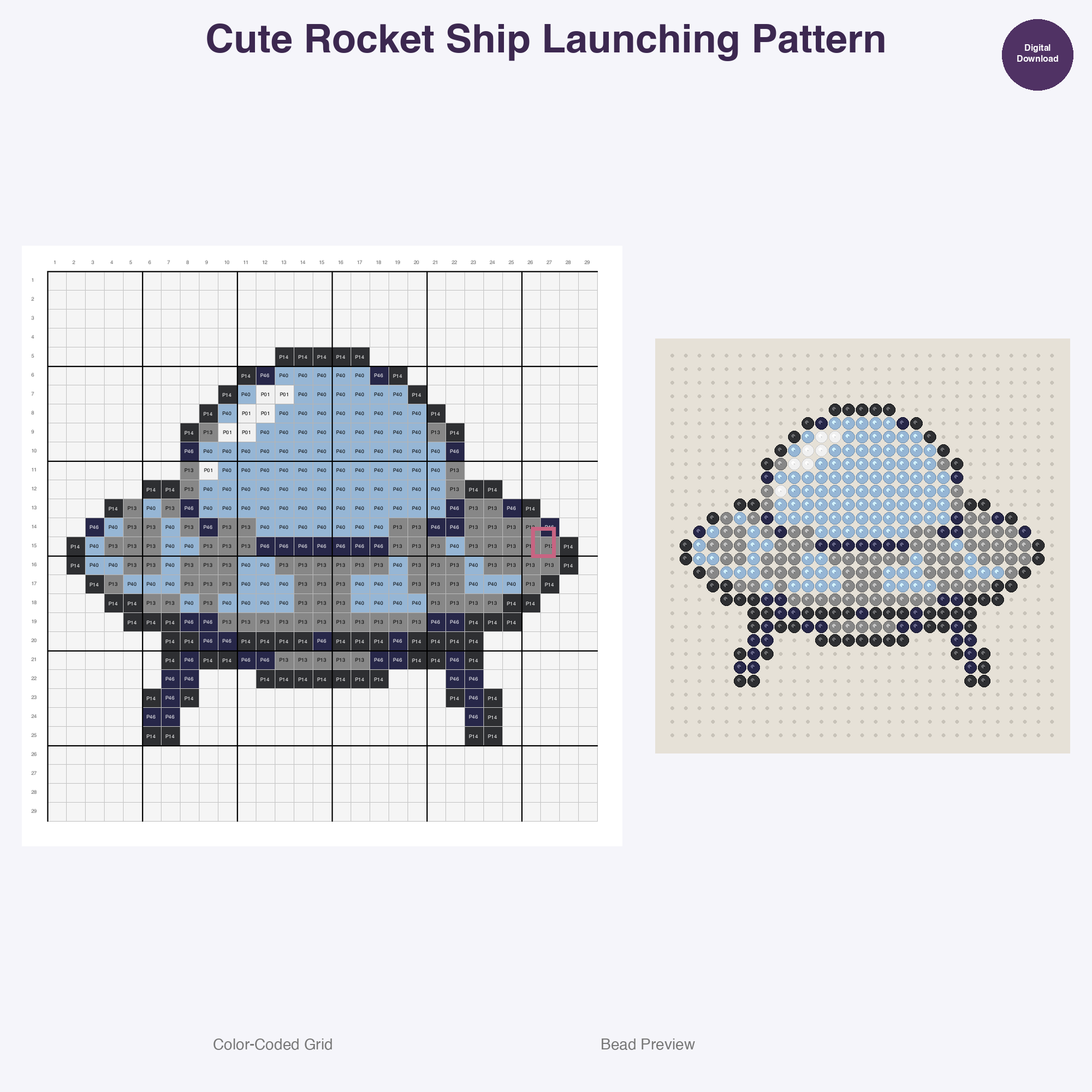 Space Vehicles Perler Bead Patterns Bundle, 14 Designs (PDF Digital Download)