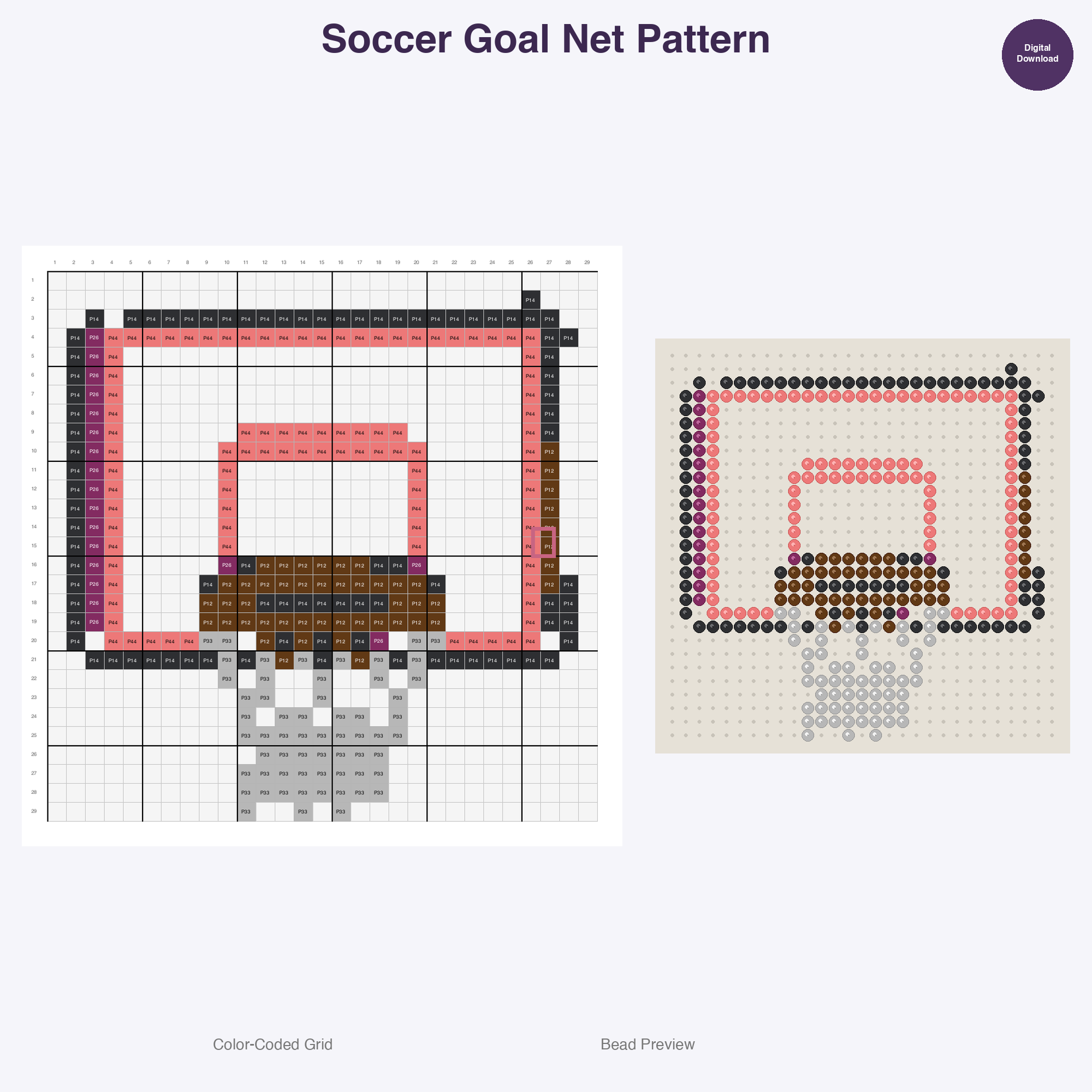 Sports Venues & Gear Perler Bead Patterns Bundle, 12 Designs (PDF Digital Download)
