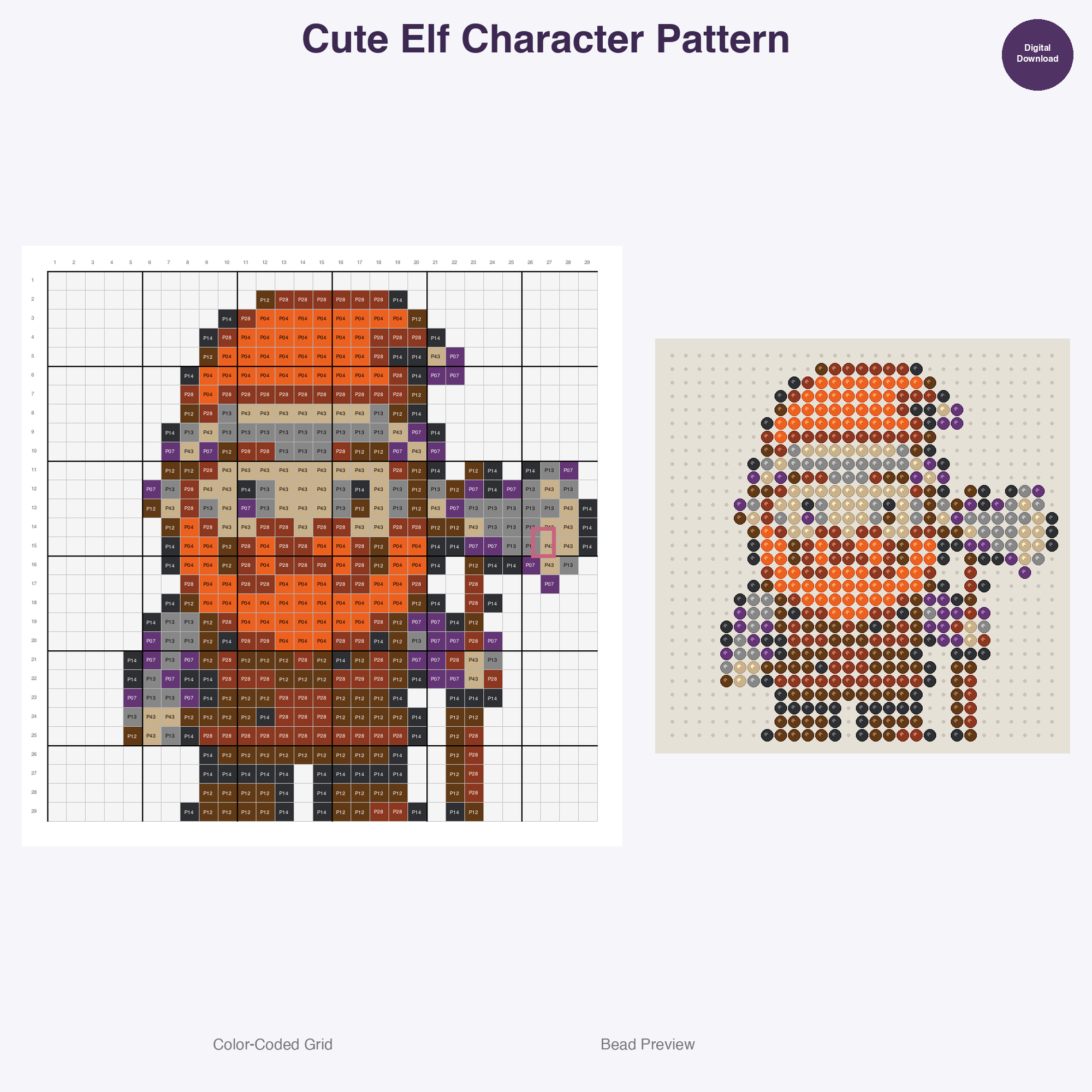 Fantasy Beings Perler Bead Patterns Bundle, 13 Designs (PDF Digital Download)