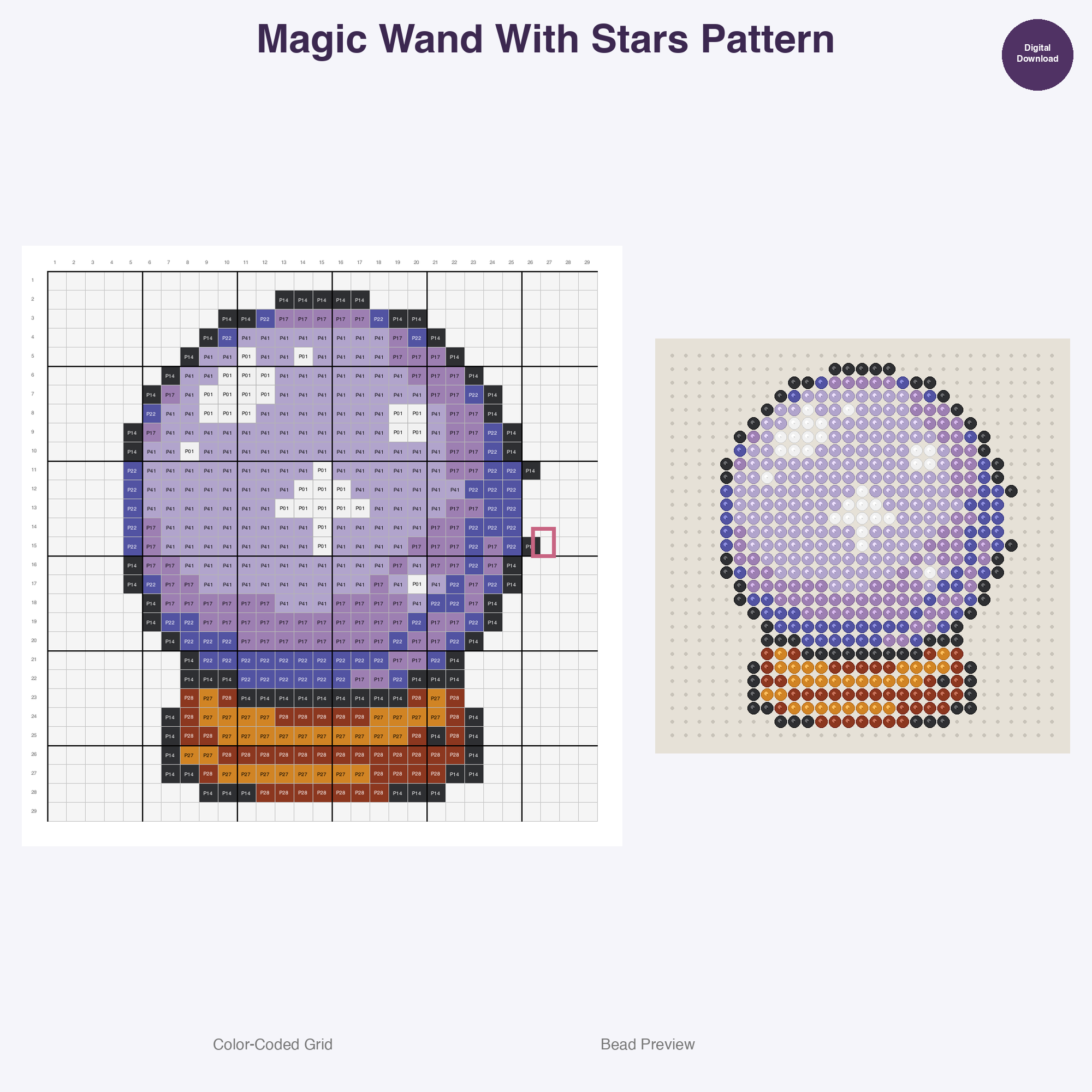 Magic & Castles Perler Bead Patterns Bundle, 12 Designs (PDF Digital Download)
