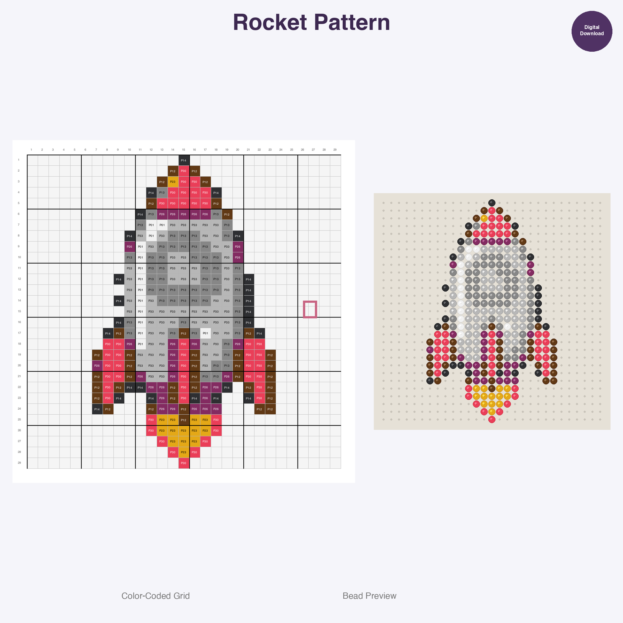 Air and Space Perler Bead Patterns Bundle, 12 Designs (PDF Digital Download)