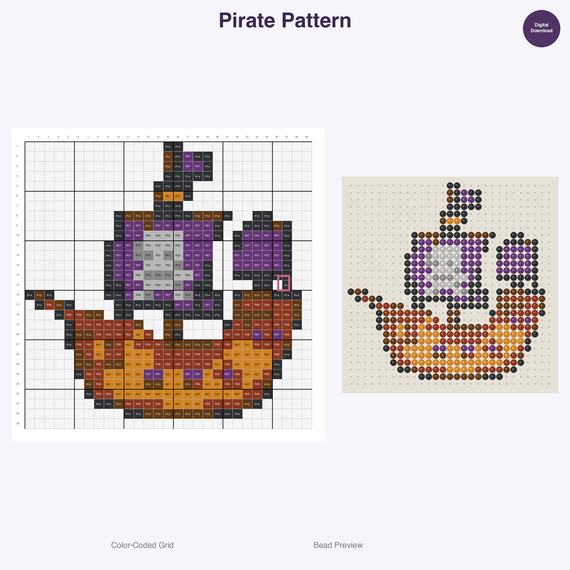Boats and Wheels Perler Bead Patterns Bundle, 12 Designs (PDF Digital Download)