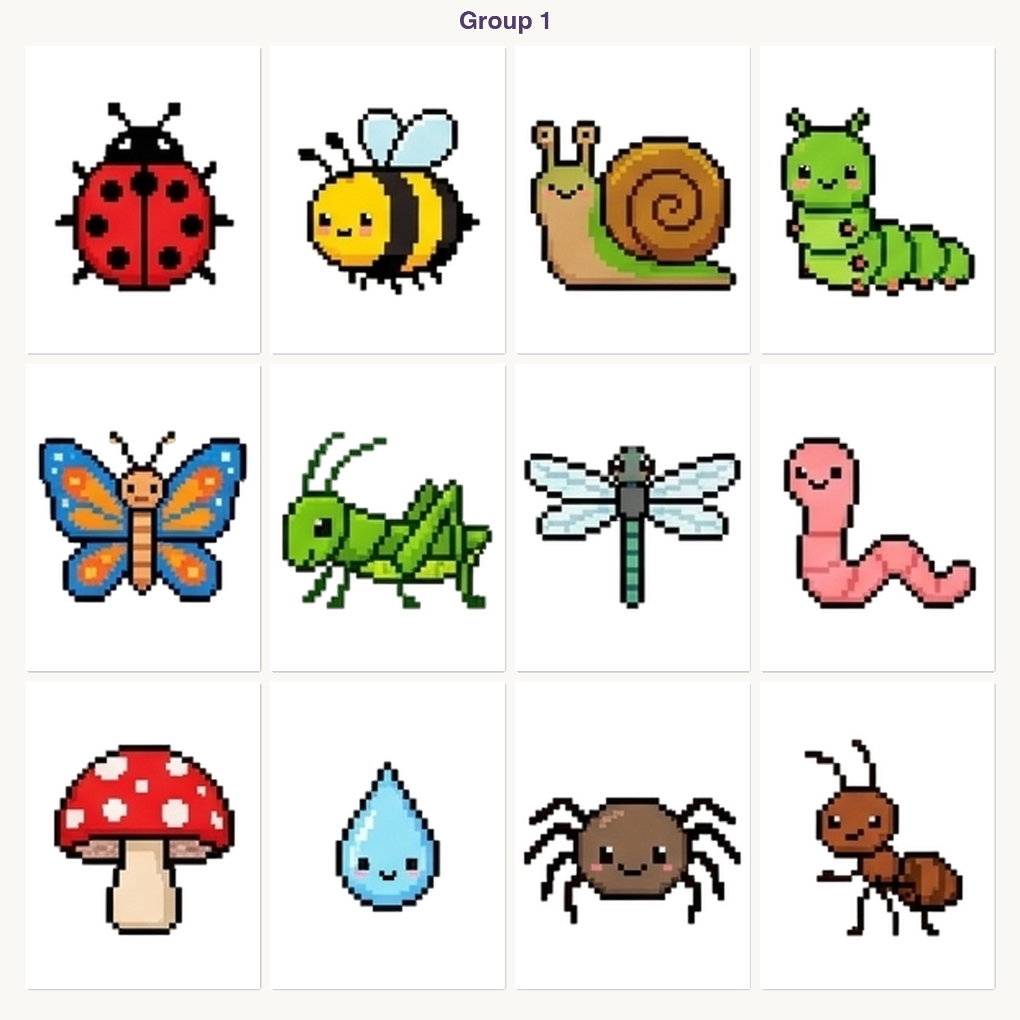 Whimsical Garden Bugs Perler Bead Patterns Bundle, 48 Designs (PDF Digital Download)
