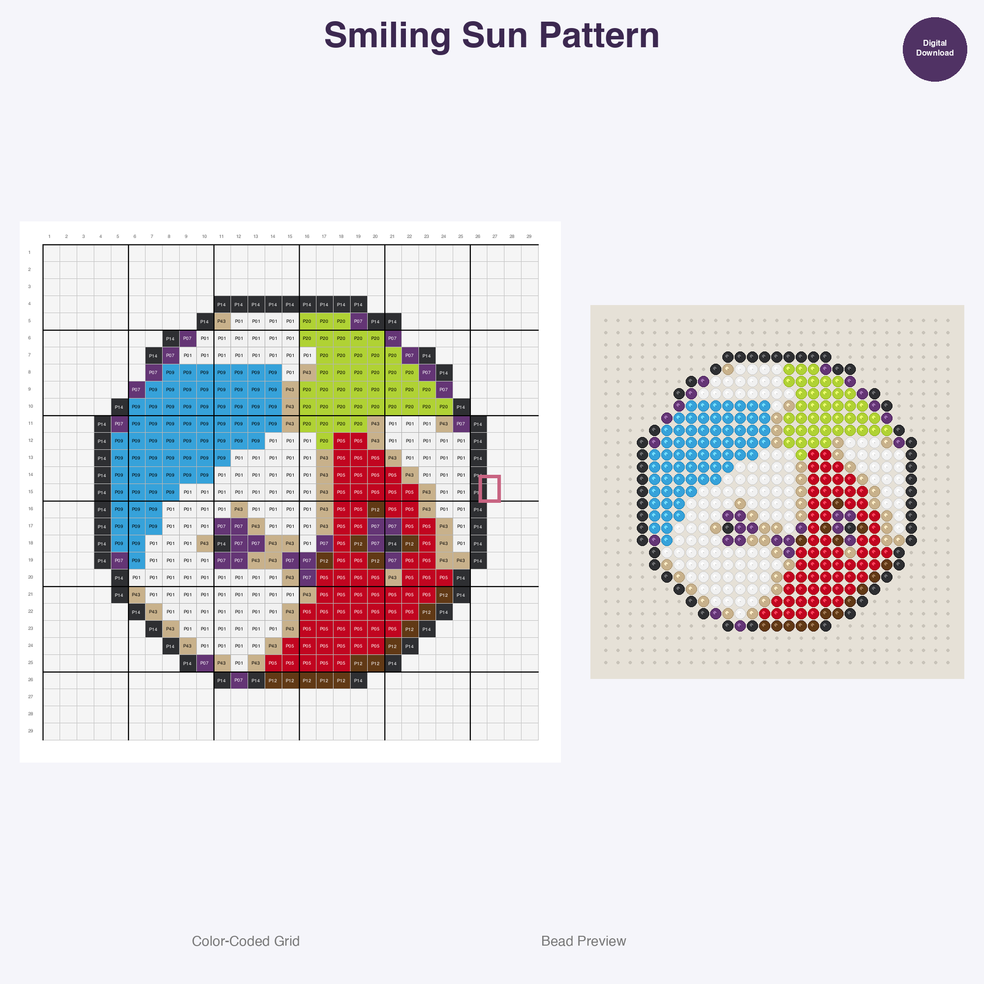 Whimsical Weather Seasons Perler Bead Patterns Bundle, 48 Designs (PDF Digital Download)