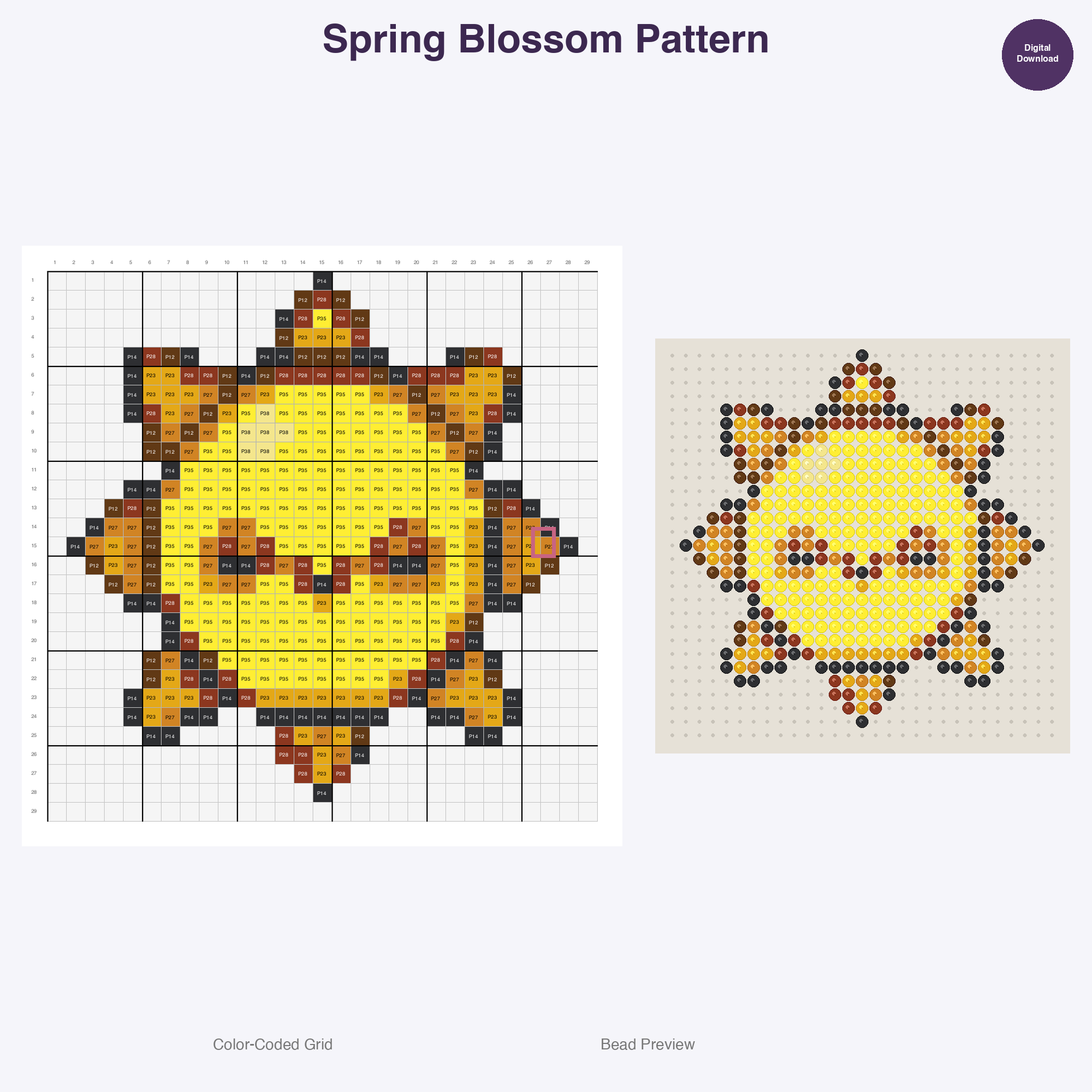 Whimsical Weather Seasons Perler Bead Patterns Bundle, 48 Designs (PDF Digital Download)